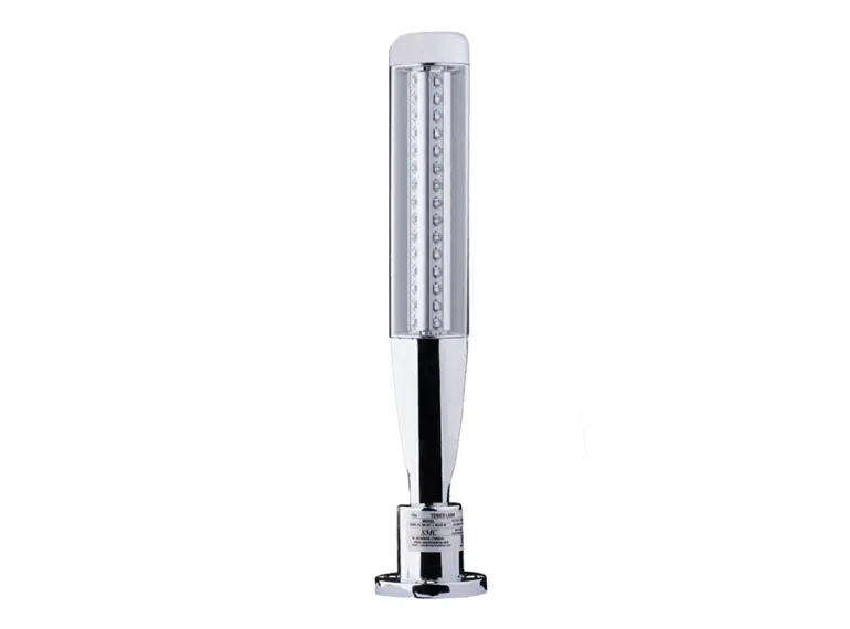 FOLDABLE TOWER LAMP 3 TIER CHROME FINISH