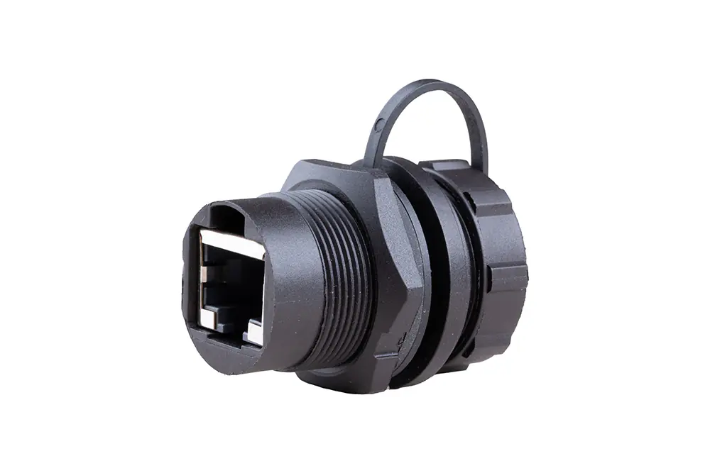 RJ45 DUAL PORT FEMALE CONNECTOR DIA 22.5 MM 1