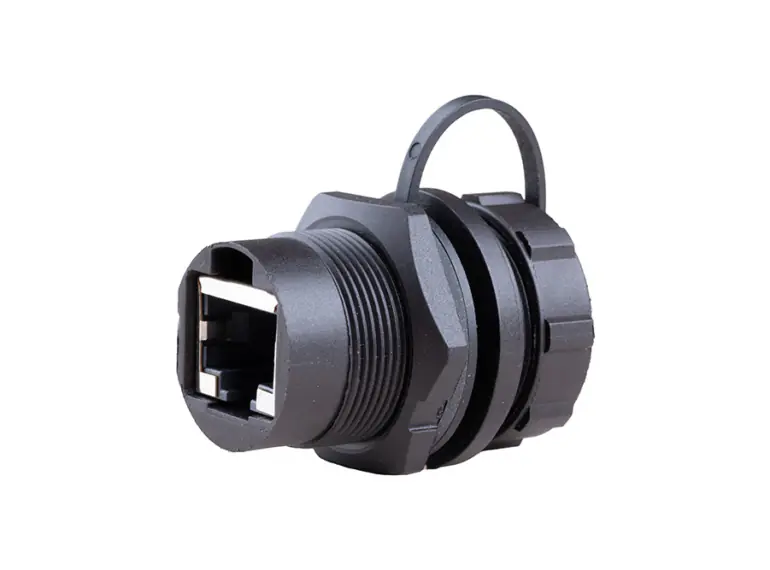 RJ45 DUAL PORT FEMALE CONNECTOR DIA 22.5 MM